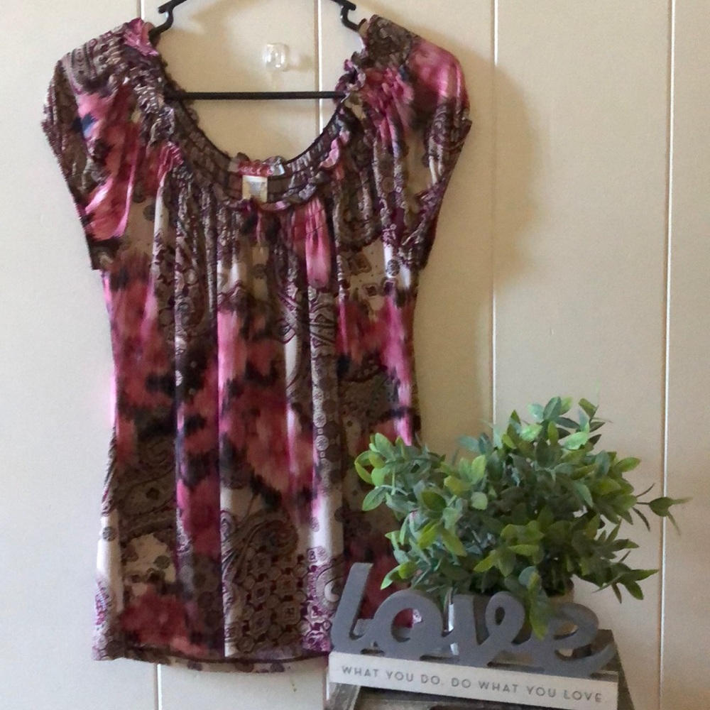 👚 CAROL ROSE 👚 Women’s Short Sleeve Blouse